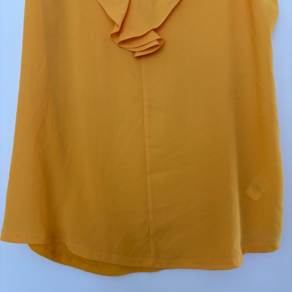 Express Yellow Sleeveless Ruffle Top - Picture 3 of 7